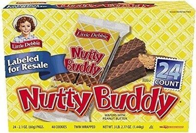 Nutty Buddy Wafers with Peanut Butter