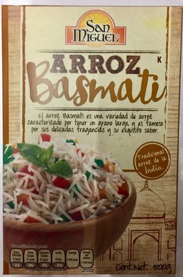 Arroz Basmati San Miguel front packaging