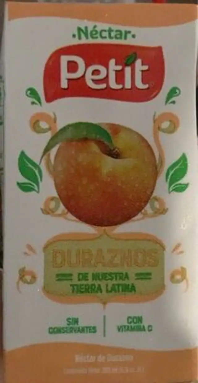Néctar Durazno front packaging