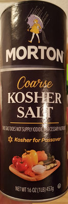 Coarse Kosher Salt front packaging