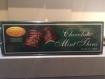 Chocolate mint thins