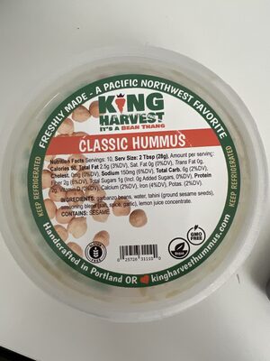 Hummus front packaging