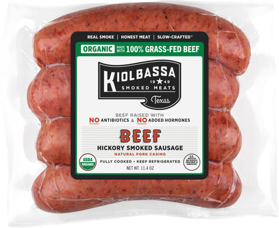 Kiolbassa Organic Beef Hickory Smoked Sausage