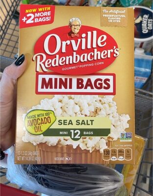 Gourmet Popping Corn, Sea Salt, Made With Avocado Oil