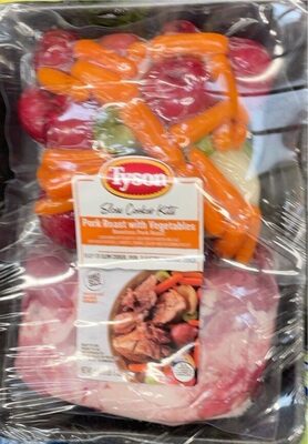 Slow cooker kits pork roast with vegetable front packaging