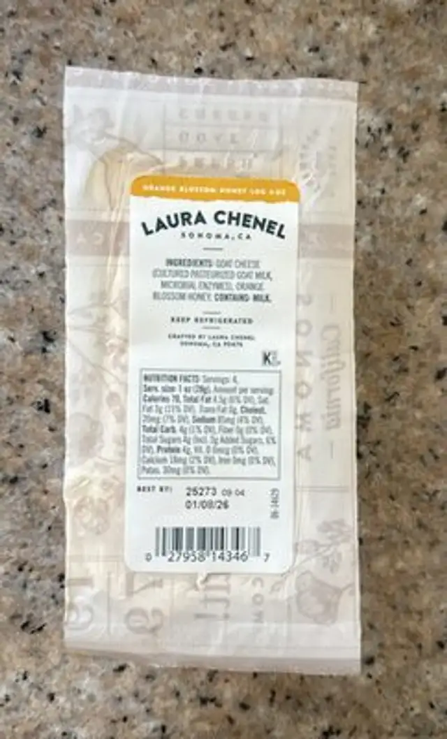 Fresh Goat Cheese Honey Blossom nutrition facts table