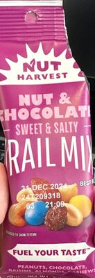 Nutter Harvest Nut & Chocolate Mix With Peanuts