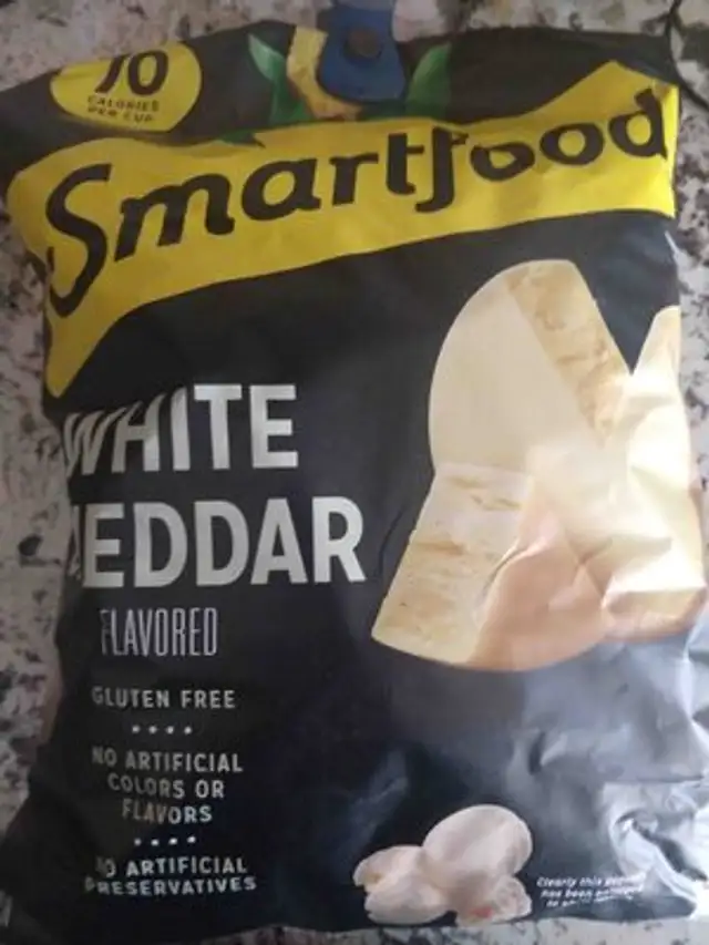 White Cheddar Popcorn front packaging