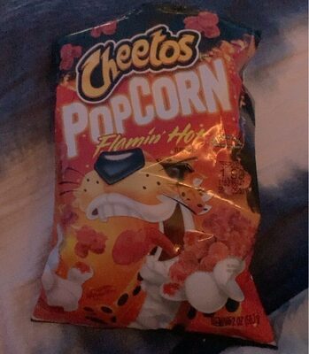 Popcorn flamin hot front packaging