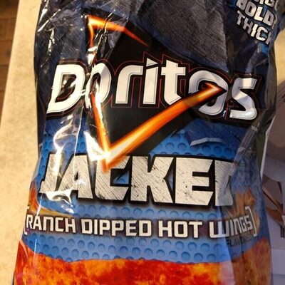 Doritos Jacked Ranch Dip Hot Wing front packaging