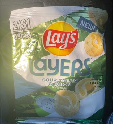 Layers sour cream & onions flavored