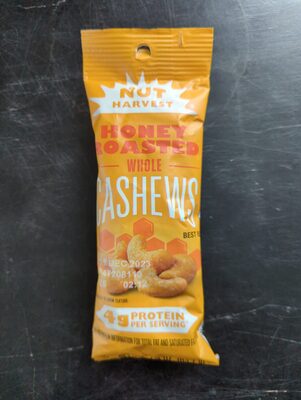 Nutter Harvest Honey Roasted Whole Cashews