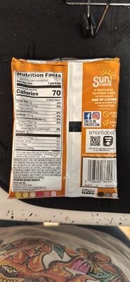 minis Harvest Cheddar nutrition facts table