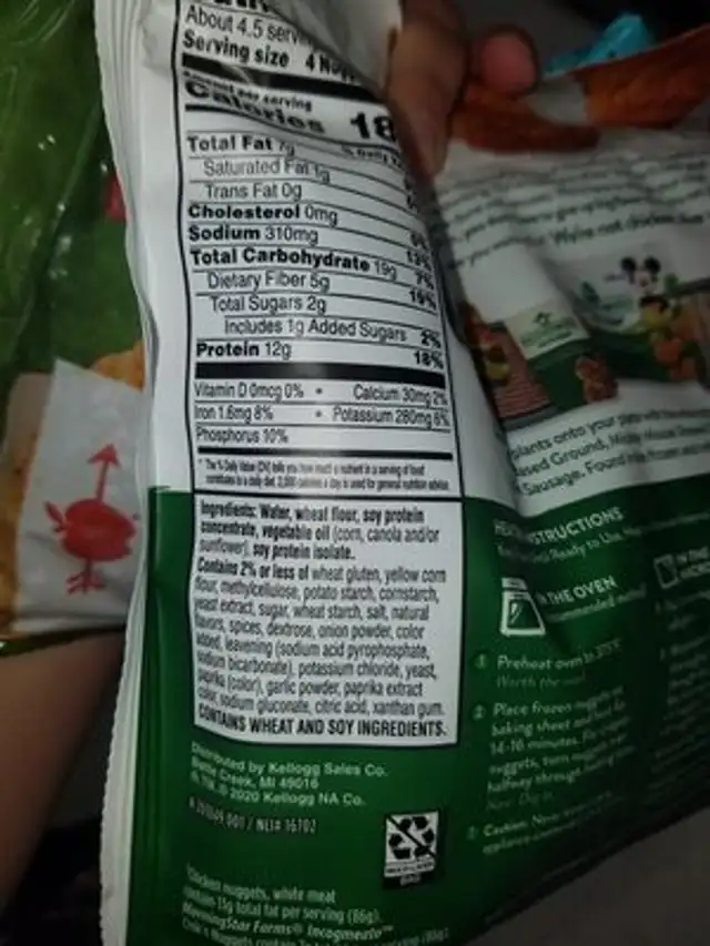 Incogmeato ingredients label