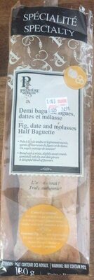 Demi baguette figues dattes mélasse