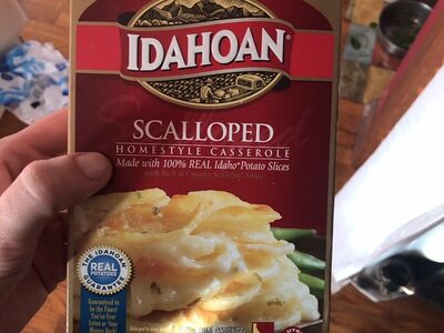 Scalloped homestyle casserole front packaging