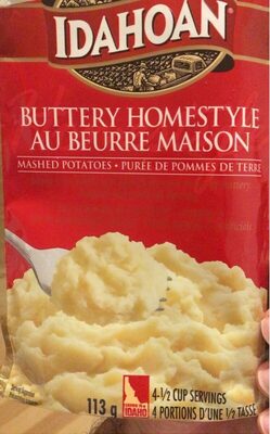 Mashed puree potatoes buttery homestyle