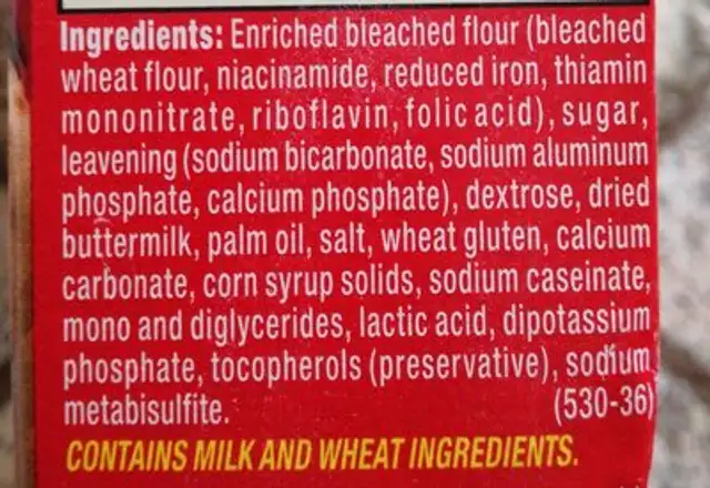 Aunt Jemima Complete Buttermilk Pancake & Waffle Mix 32 Ounce Paper Box ingredients label