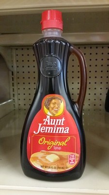 Aunt Jemima Original Syrup 24 Fluid Ounce Plastic Bottle front packaging
