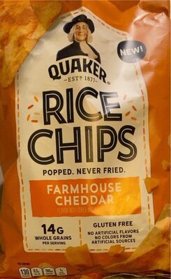 Rice chips farmhouse cheddar