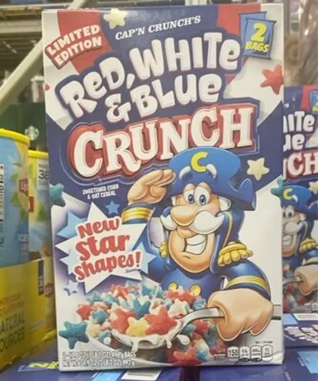Red white and blue crunch