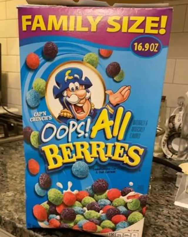 Oops! All Berries front packaging