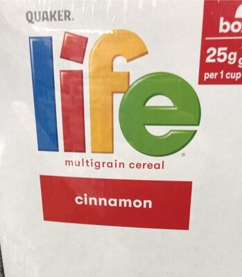 Life cereal front packaging