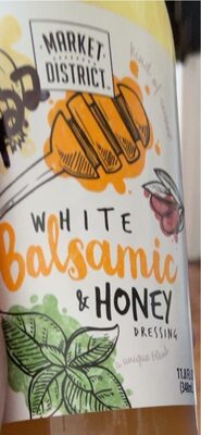 White balsamic honey dressing front packaging