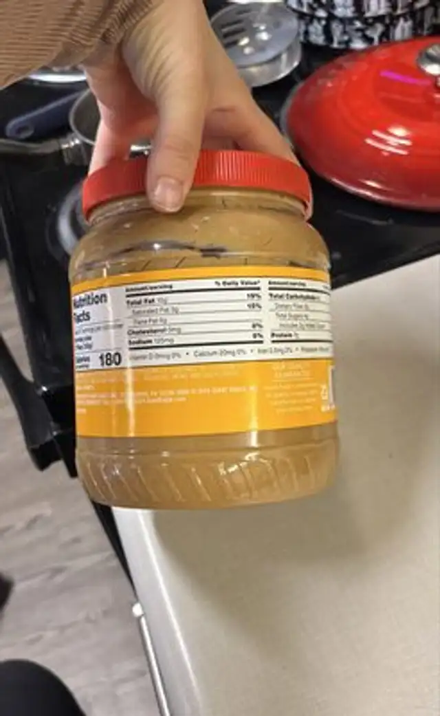 Peanut Butter nutrition facts table