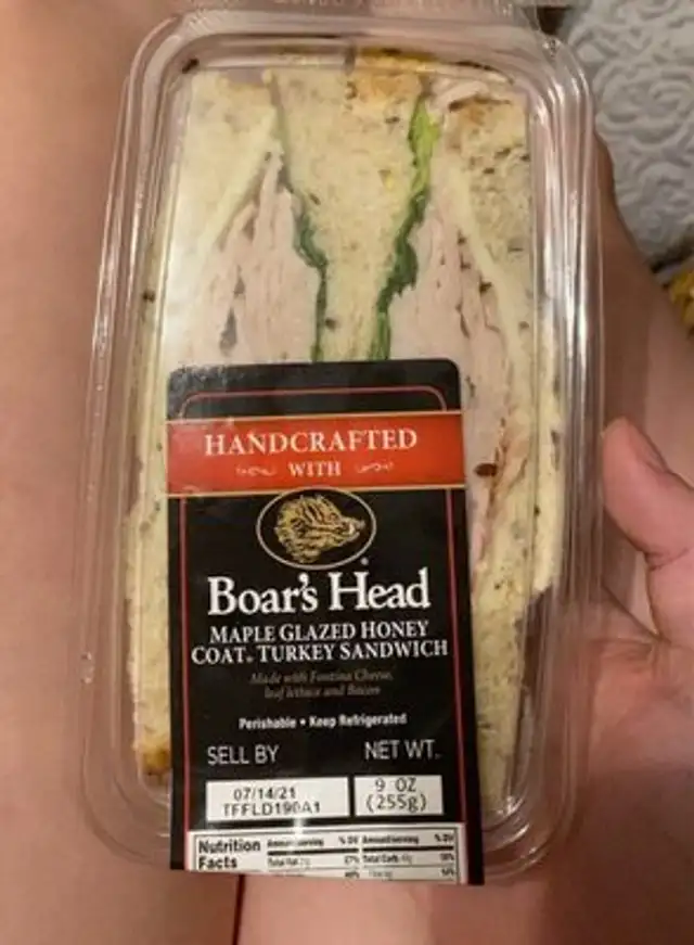 Maple glazed hiney coat turkey sandwich