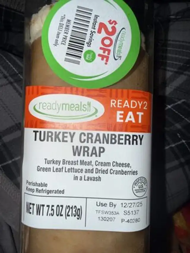Turkey Cranberry Wrap