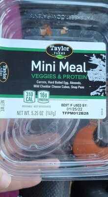 Mini Meal Veggies and Protein