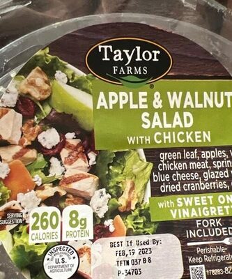 Apple & walnut salad with chicken