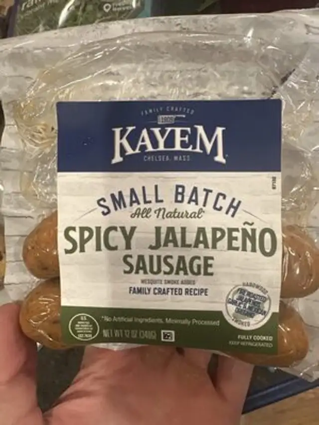 Spicy Jalepeno Sausage front packaging
