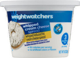 Whipped Reduced Fat Cream Cheese Spread front packaging