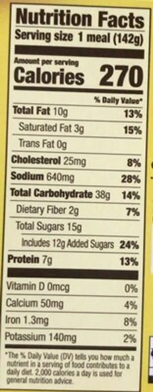 Brown'n serve pancake breakfast nutrition facts table