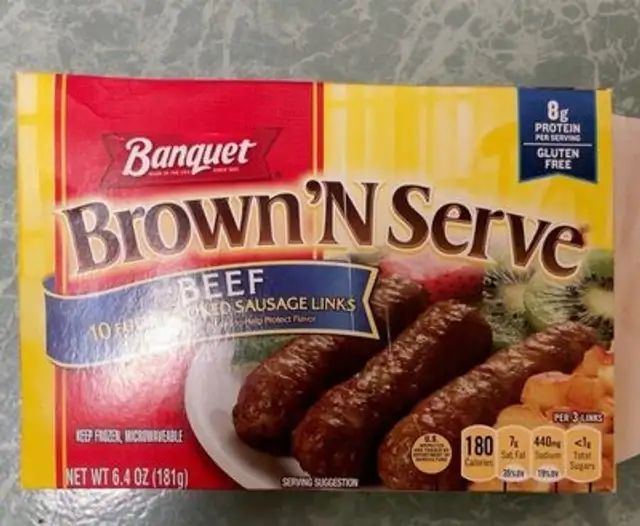 Brown'n Serve Beef Sausages