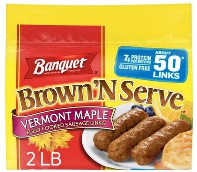 Brown'N Serve Vermont Maple Fully Cooked Sausage Links