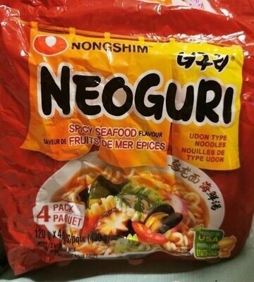 Neoguri Spicy Seafood front packaging