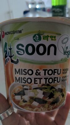 Soon miso and tofu noodle soup