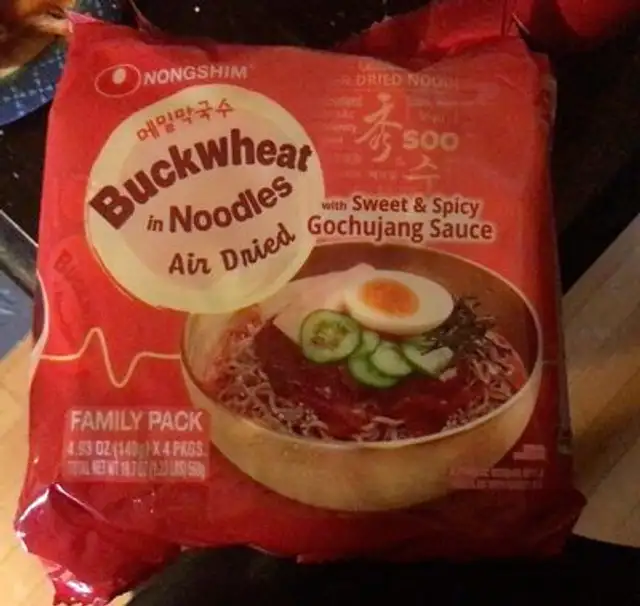 Buckwheat in noodles