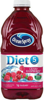 Diet Cranberry Raspberry Juice Drink From Concentrate