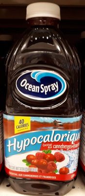 Cocktail aux canneberges et framboises front packaging