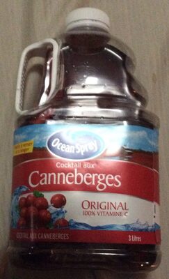 Jus Cocktail Canneberges front packaging