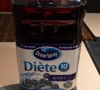 Boisson diete hypocalorique bleuet