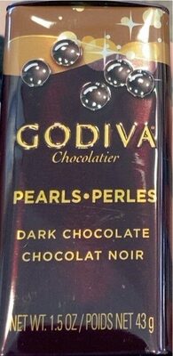 Dark chocolate pearls