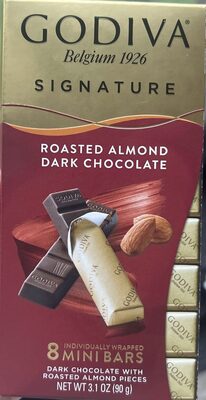 Roasted Almond Dark Chocolate front packaging