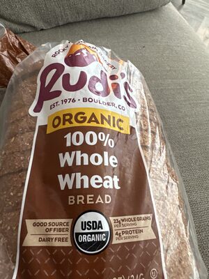 Organic 100% whole wheat bread, whole wheat