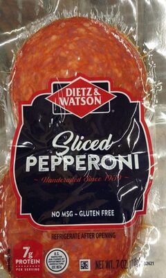 Sliced pepperoni