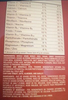 Cranberry almond crunch